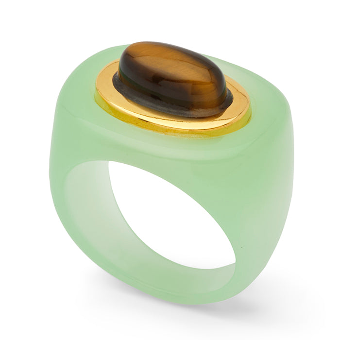 Aqua Resin Ring