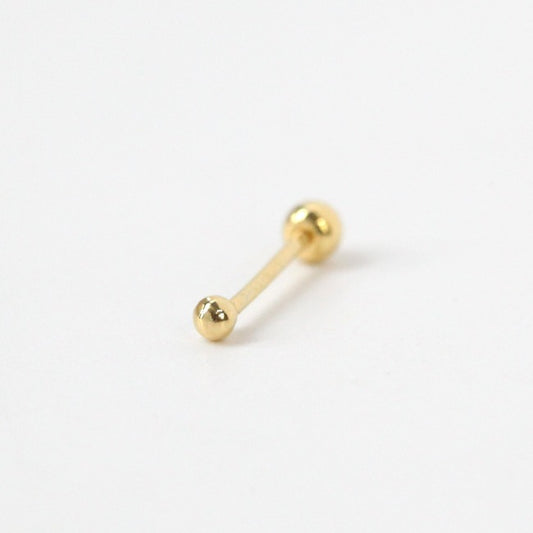 Tiny One Dot Screw Back Earring