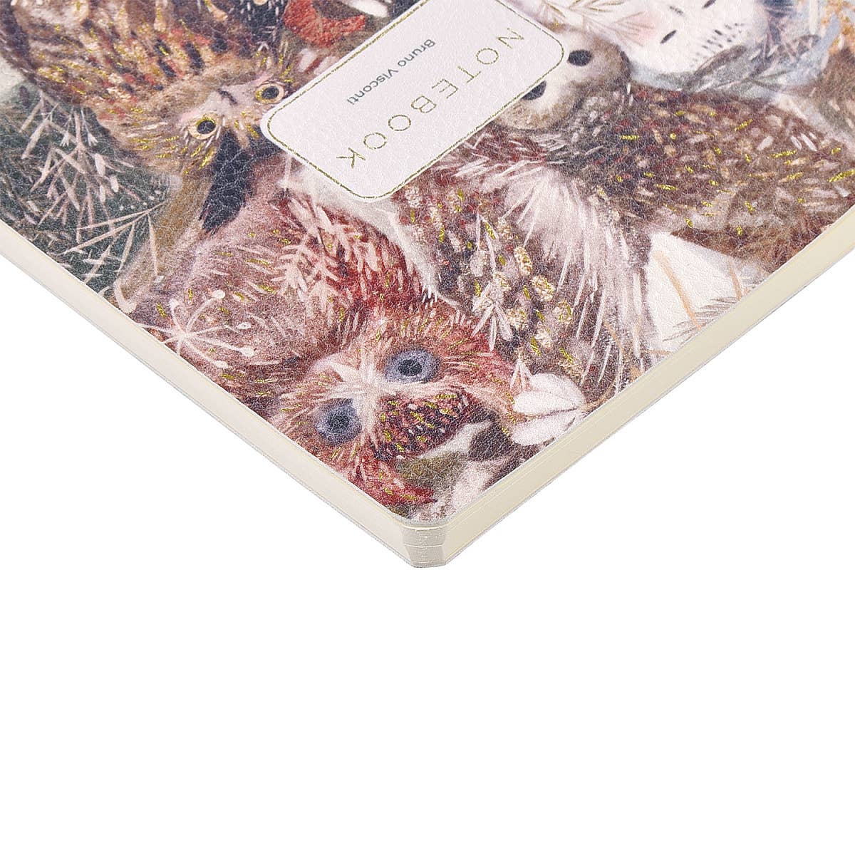 Vegan Leather A5 Notebook - Owls 