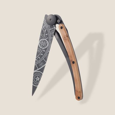 Deejo 37G Esoteric Pocket Knife | Juniper Wood