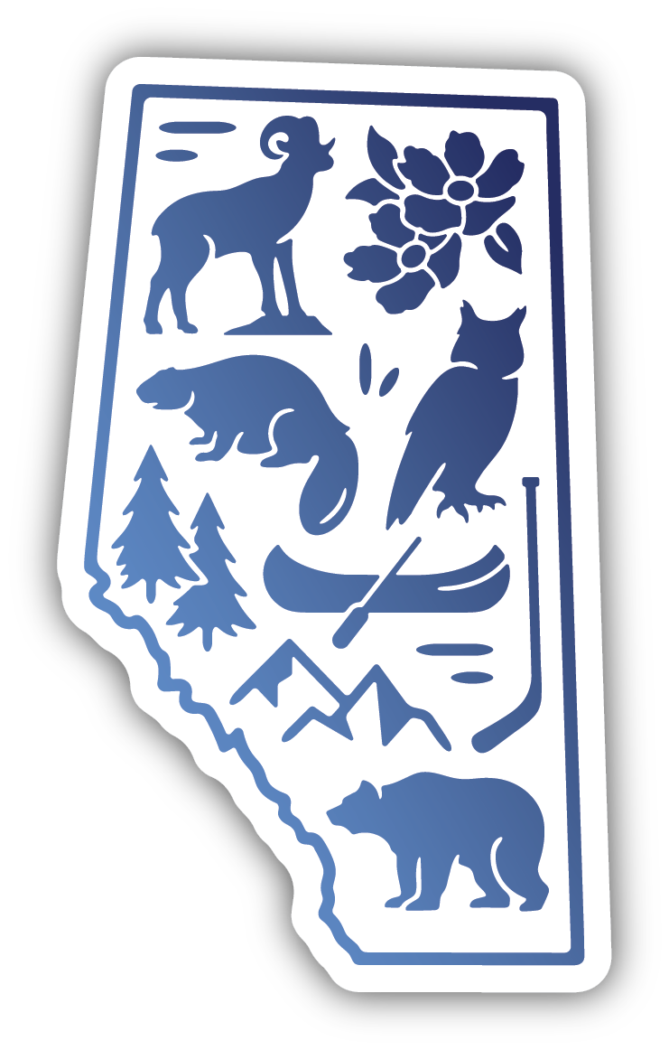 Alberta Icons Sticker