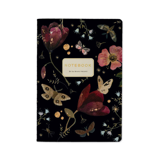 A5 Notebook - Butterflies and Night Flowers