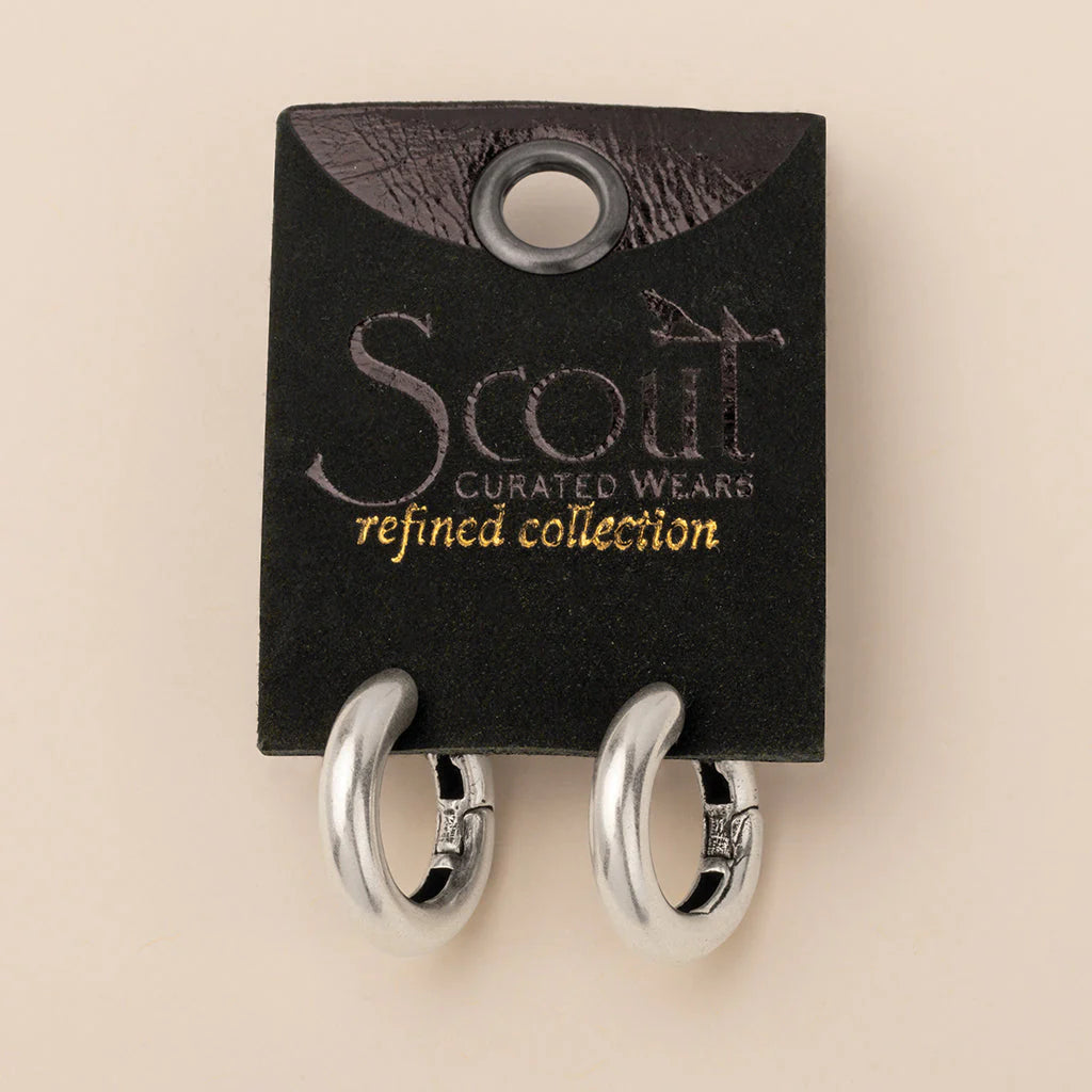 Stellar Hoop Sterling Silver - Refined Earring Collection