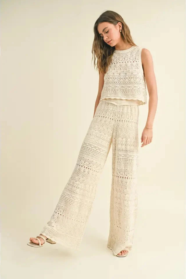 Crochet Flared Pants