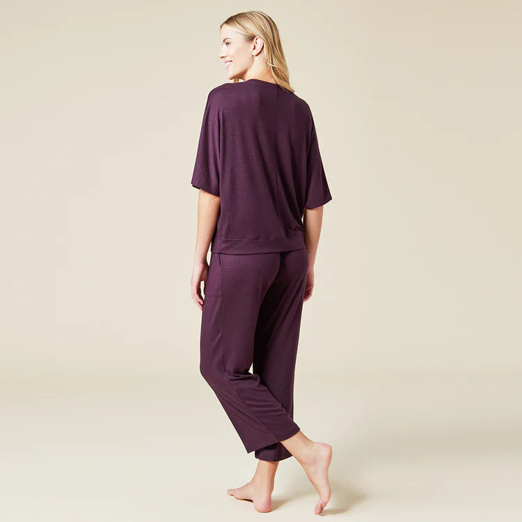 Dream Relaxed V-Neck with Capri Lounge Set