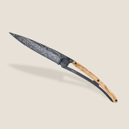 Deejo 37G Olive Wood / Pacific Pocket Knife