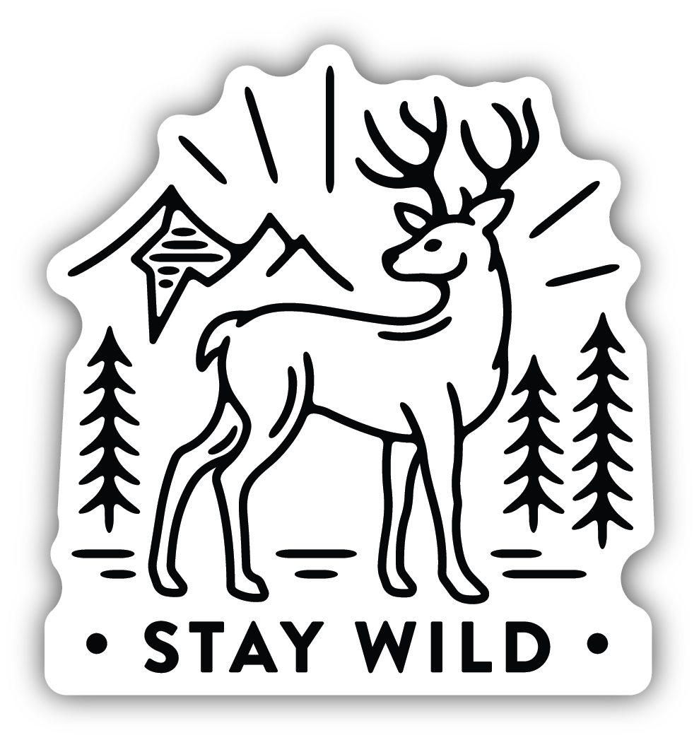 Stay Wild Deer Sticker