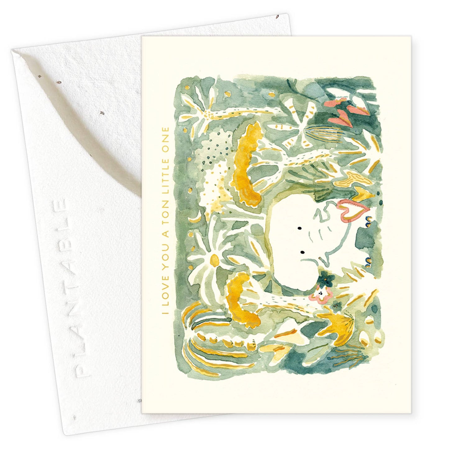 Elephant Love Sprout - Baby Mini Greet 2.5 x 3.5