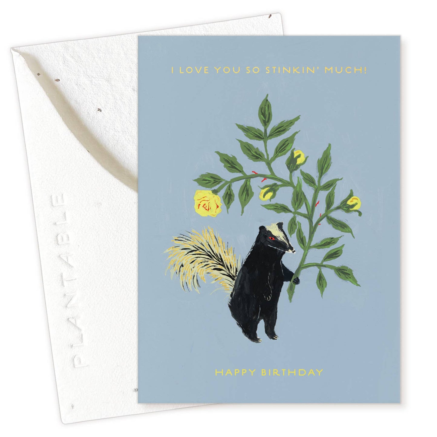 Stinker Sprout - Birthday Mini Greeting Card 2.5" x 3.5"
