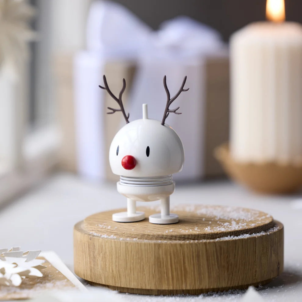 Holiday Reindeer Bumble White