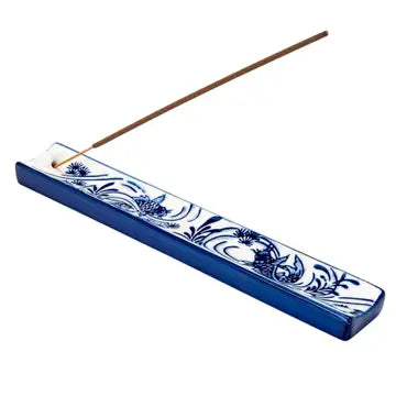 Hand painted Ceramic Incense Holder 9 Inch