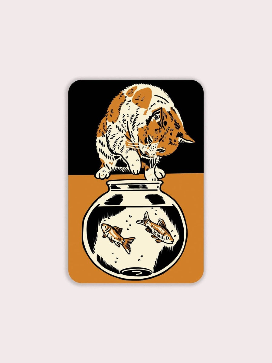 Fishbowl Vinyl Sticker