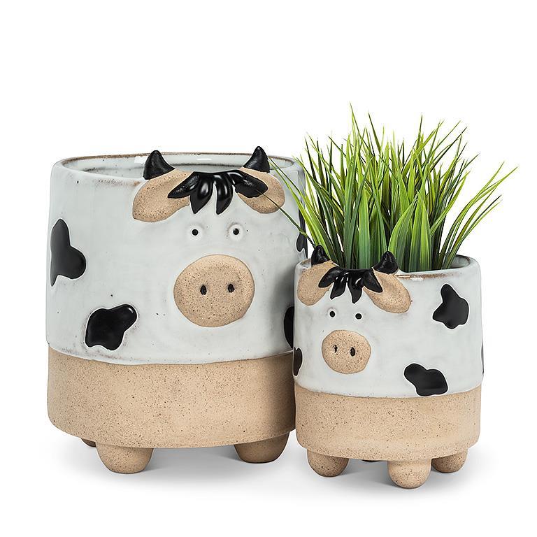 Large Cow on Legs Planter