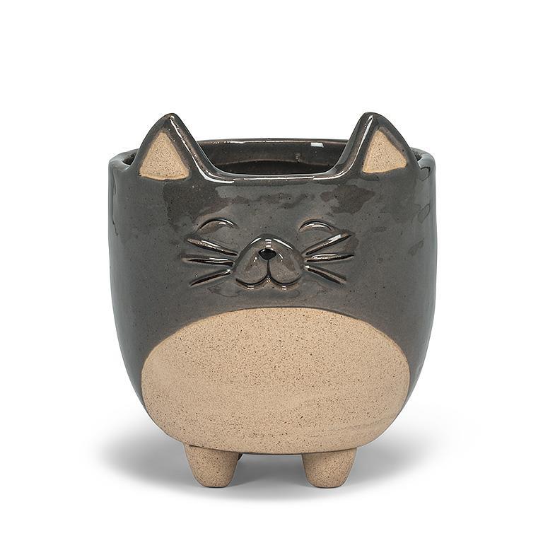 Large Cat on Legs Planter