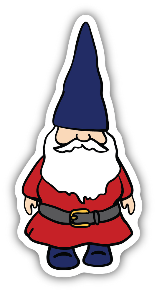 Red And Blue Gnome Sticker