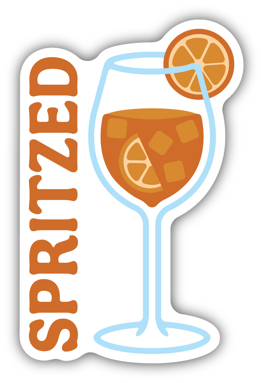 Spritzed Aperol Spritz Sticker