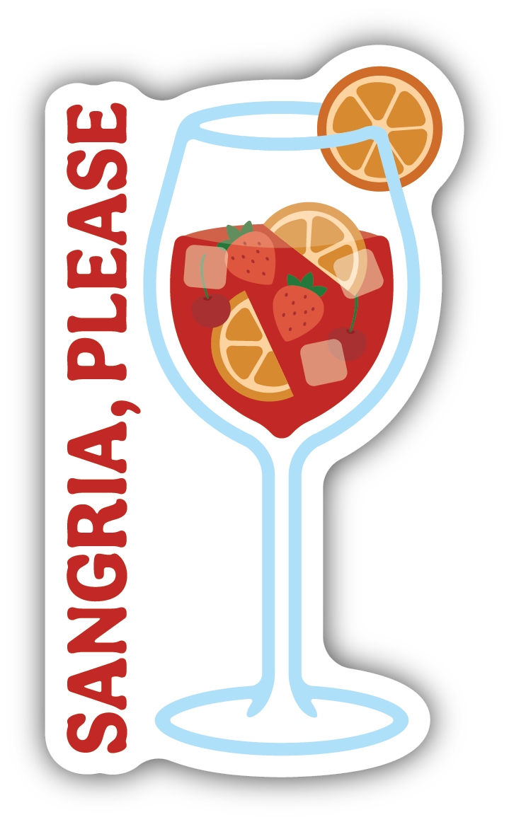 Sangria Please Sangria Sticker