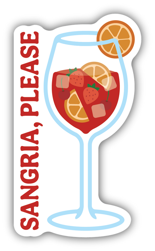 Sangria Please Sangria Sticker