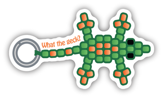 What The Geck Bead Lizard Sticker