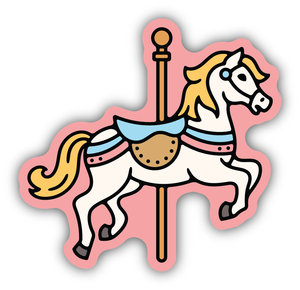 Carousel Horse Sticker