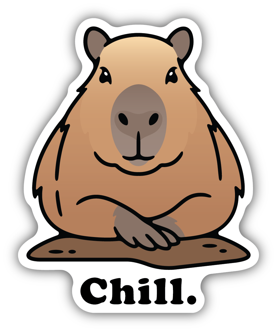 Chill Capybara Sticker