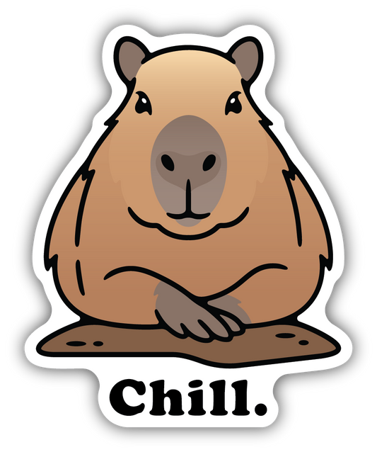 Chill Capybara Sticker