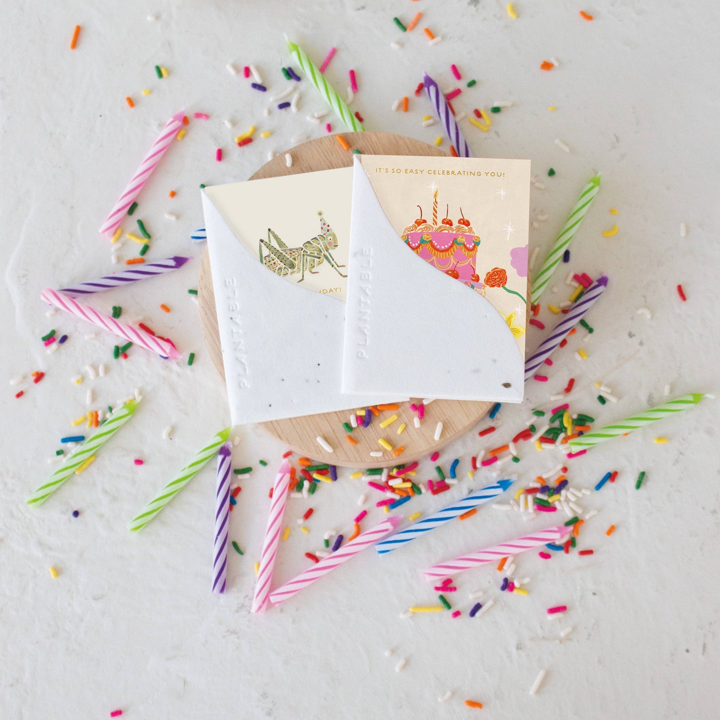 Cherry Cake Sprout - Birthday Mini Greet 2.5 x 3.5