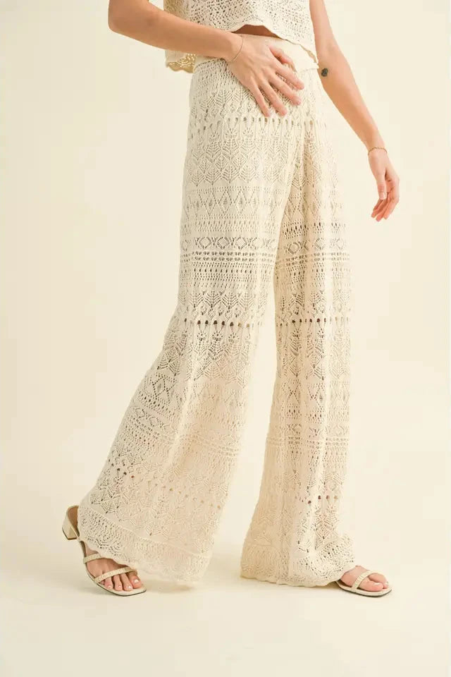 Crochet Flared Pants