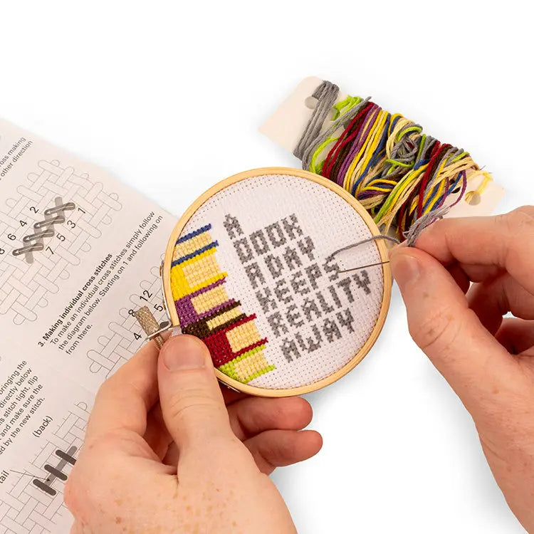 Books Mini Cross Stitch Embroidery