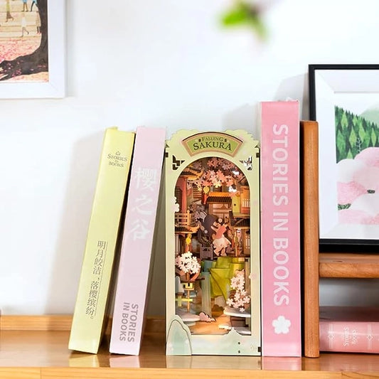 Book Nook Kits For Adults - Falling Sakura