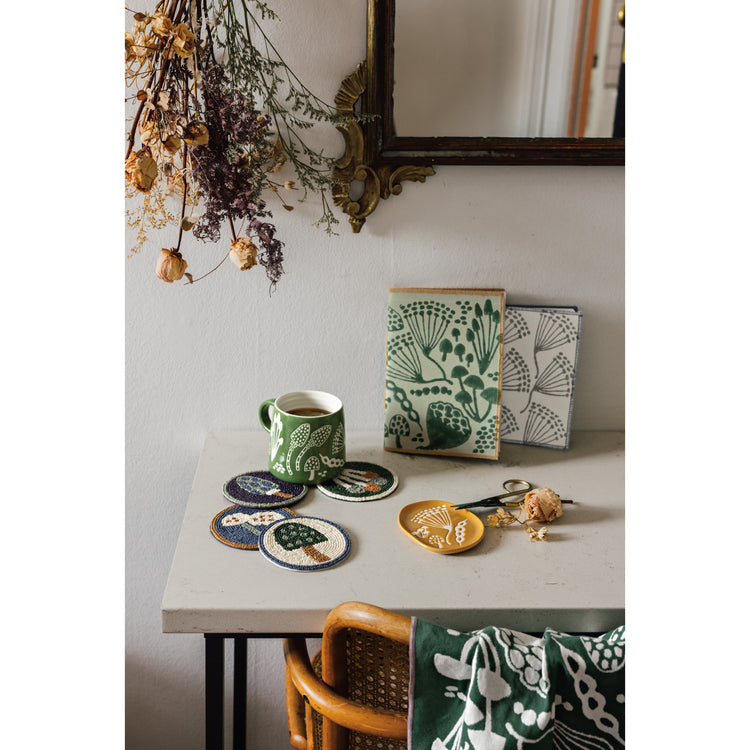 Wildgrove Beaded Coasters | Set of 4