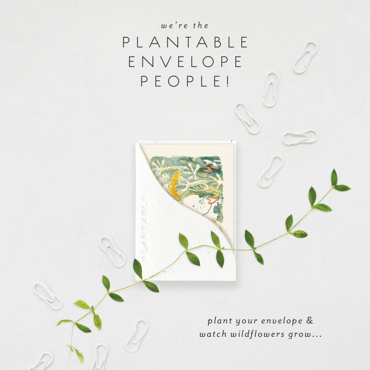 Elephant Love Sprout - Baby Mini Greet 2.5 x 3.5
