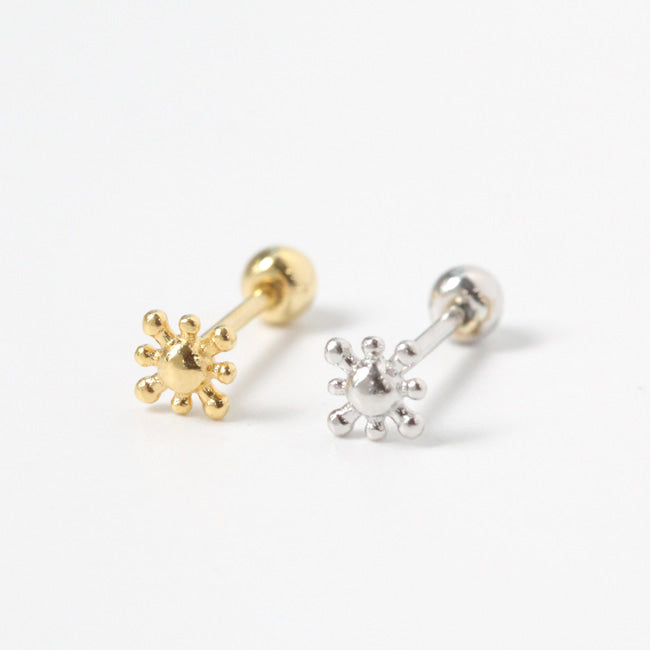 Tiny Sunshine Screw Back Earring