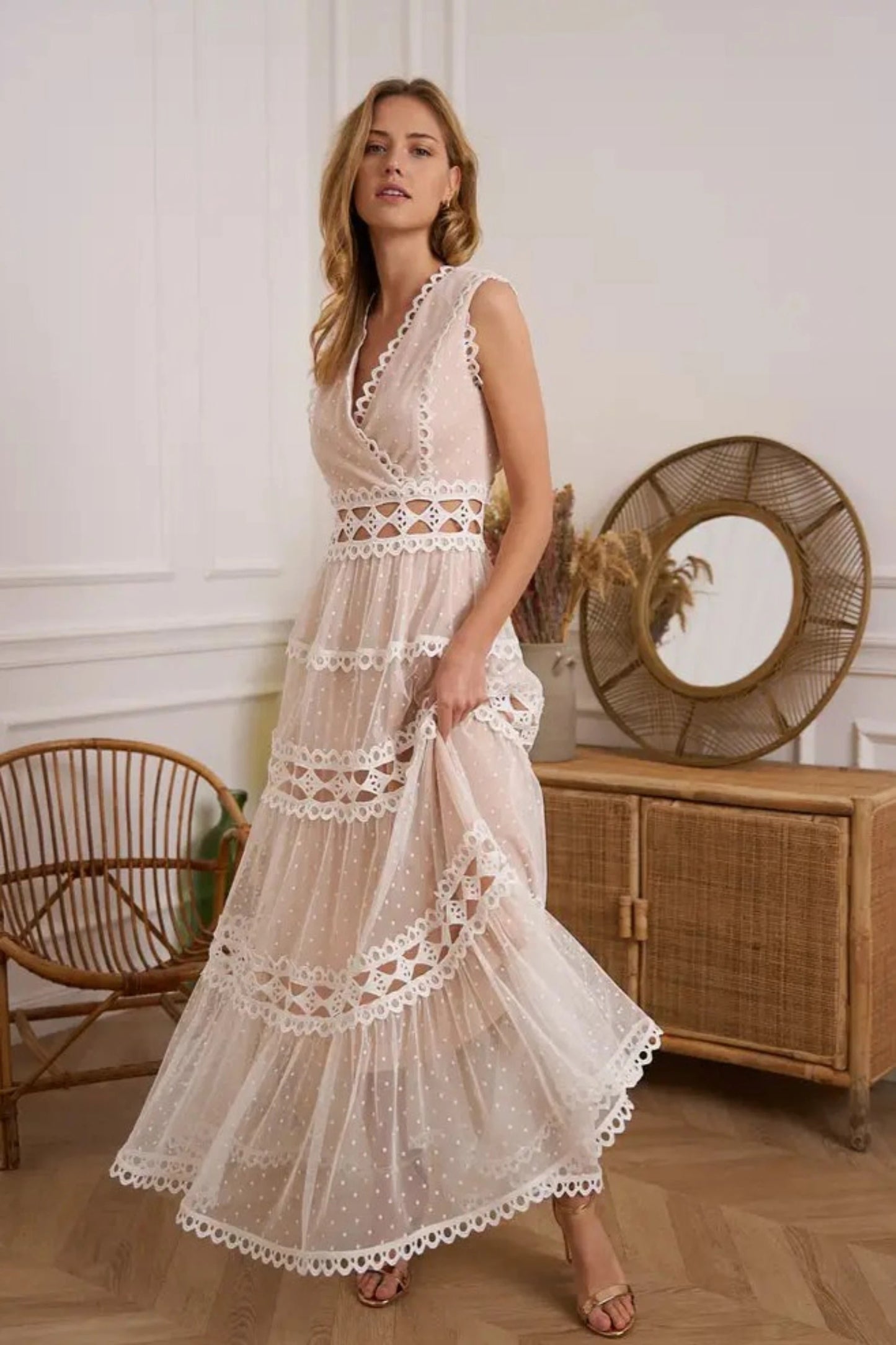 Ellie Long Lace Dress