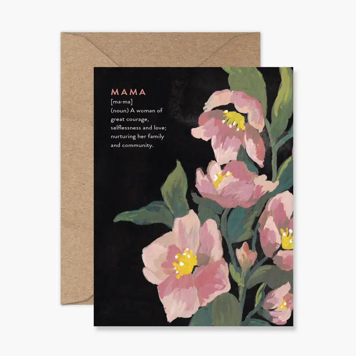 Mama Definition New Mom Greeting Card