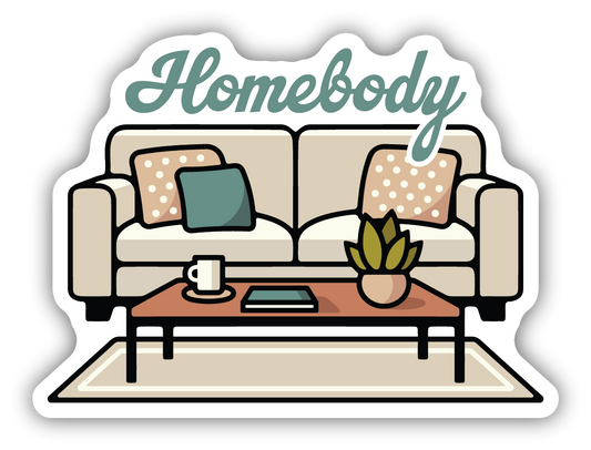 Homebody Couch Sticker