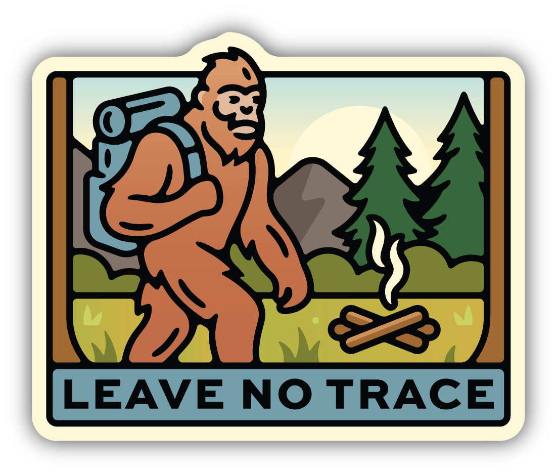 Leave No Trace Sasquatch Sticker