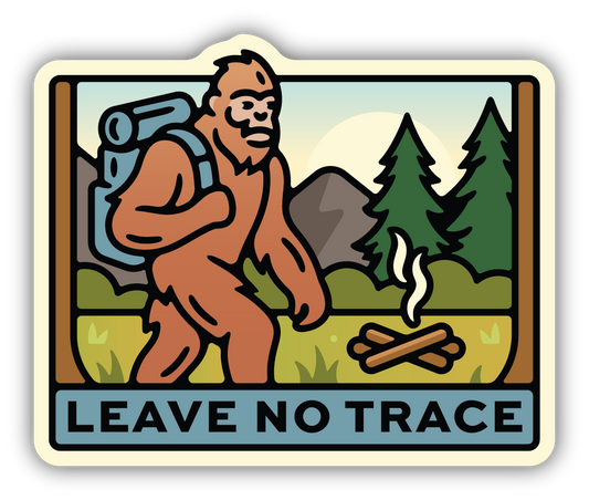 Leave No Trace Sasquatch Sticker