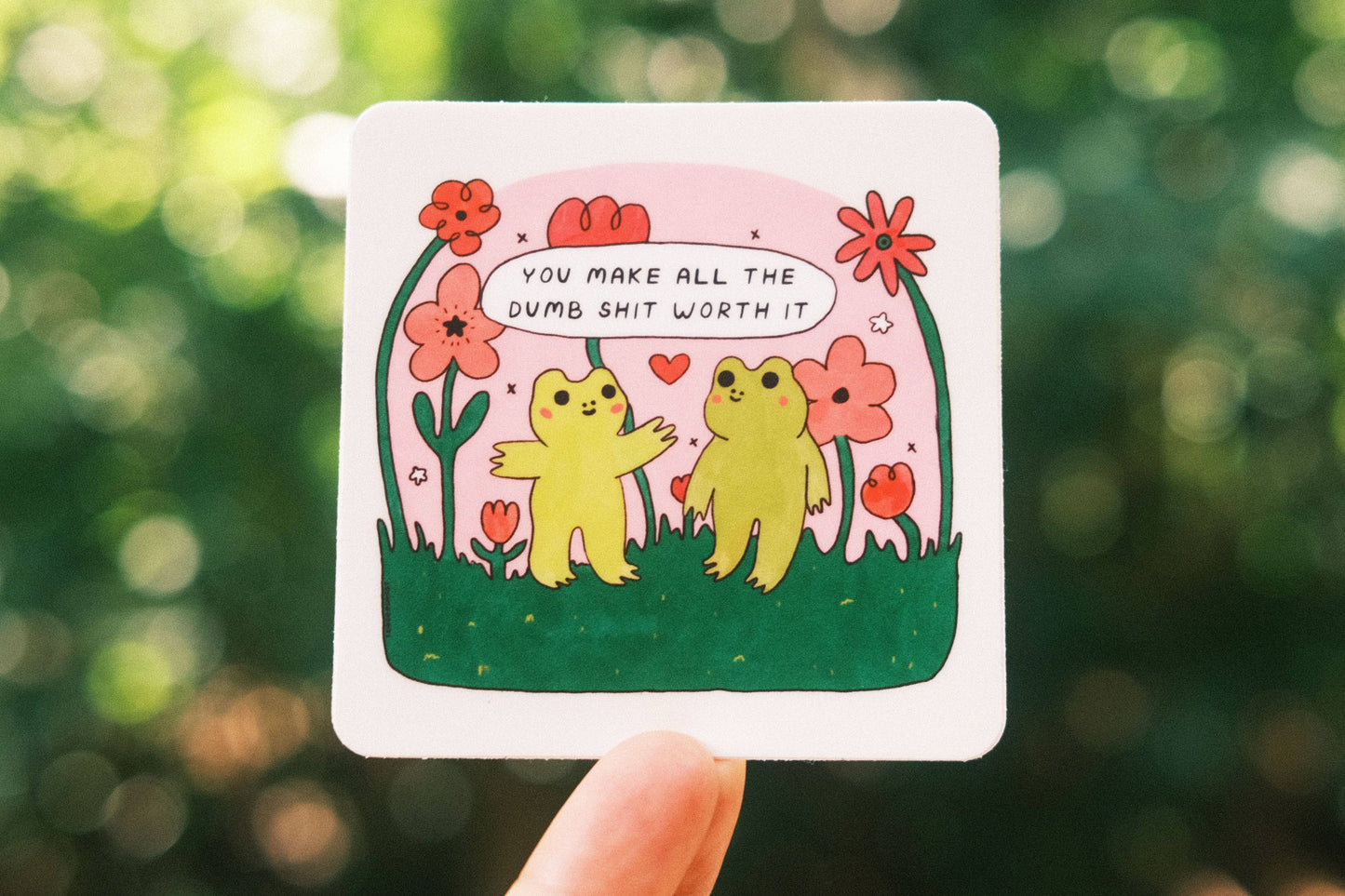 Frog Friends Sticker