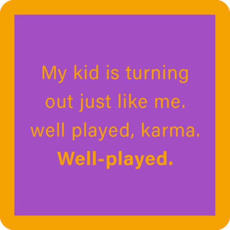 COASTER Well Played Karma | Funny Party Gift | Home Bar Decor