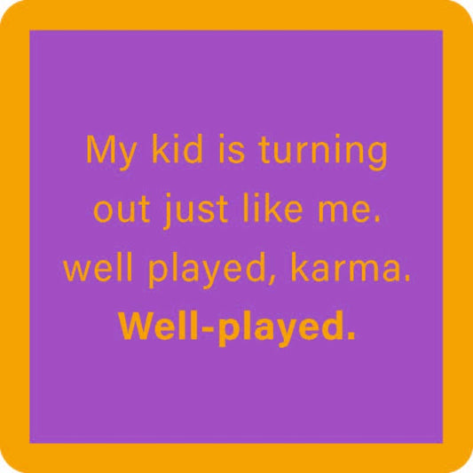 COASTER Well Played Karma | Funny Party Gift | Home Bar Decor