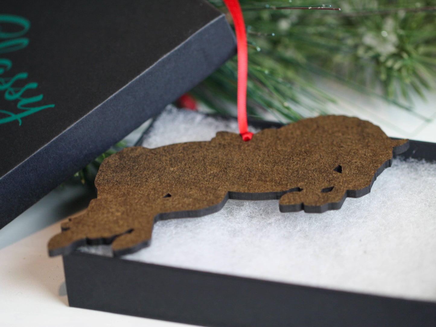 Jumping Horse Ornament -Bay Hunter Equestrian Christmas Gift