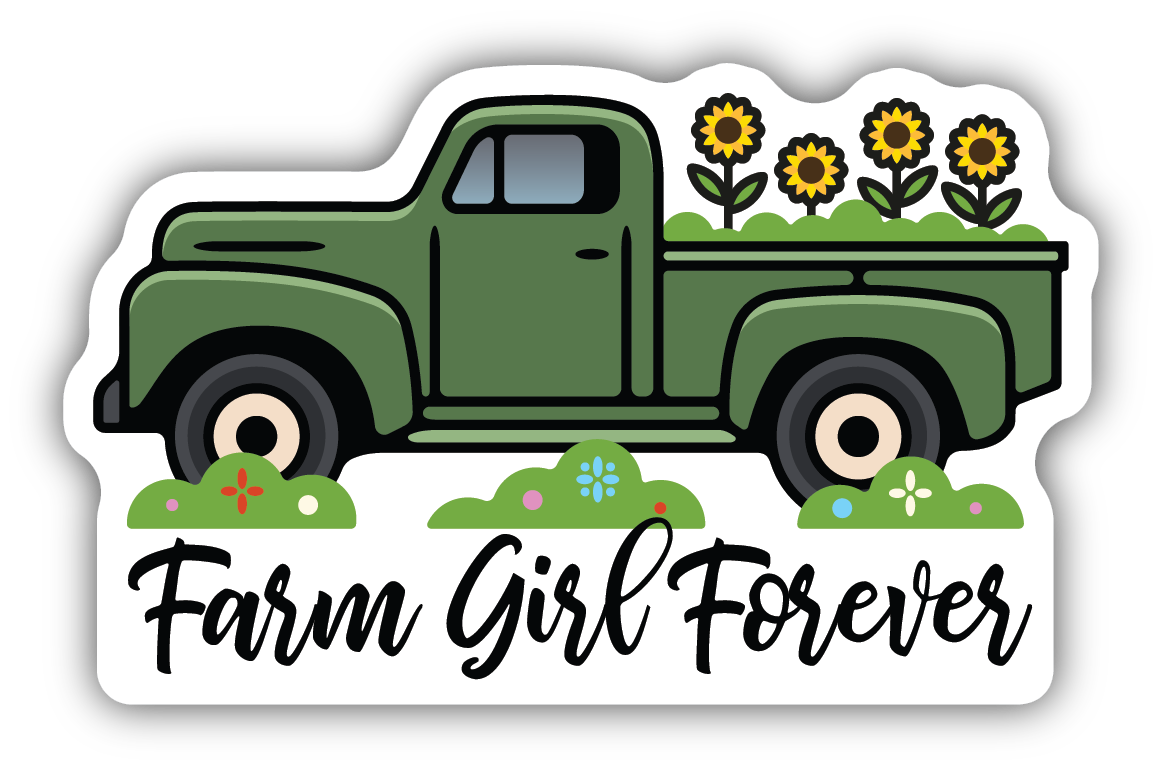 Farm Girl Forever Sticker