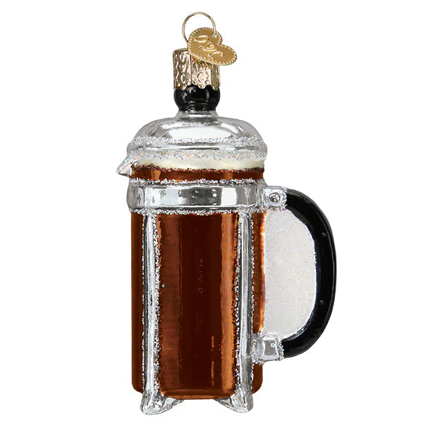 French Coffee Press Ornament