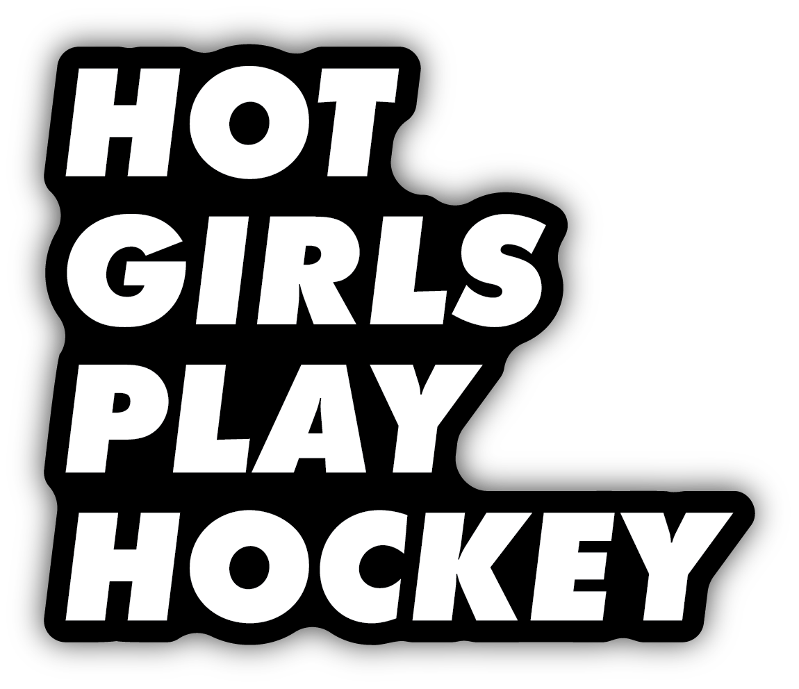 Hot Girls Play Hockey Sticker