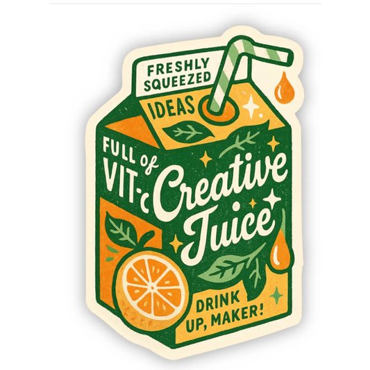 Drink Up, Maker! Creative Juice Sticker