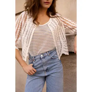 Selena Guipure Lace Bolero