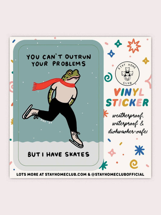 Outrun Your Problems Vinyl Sticker