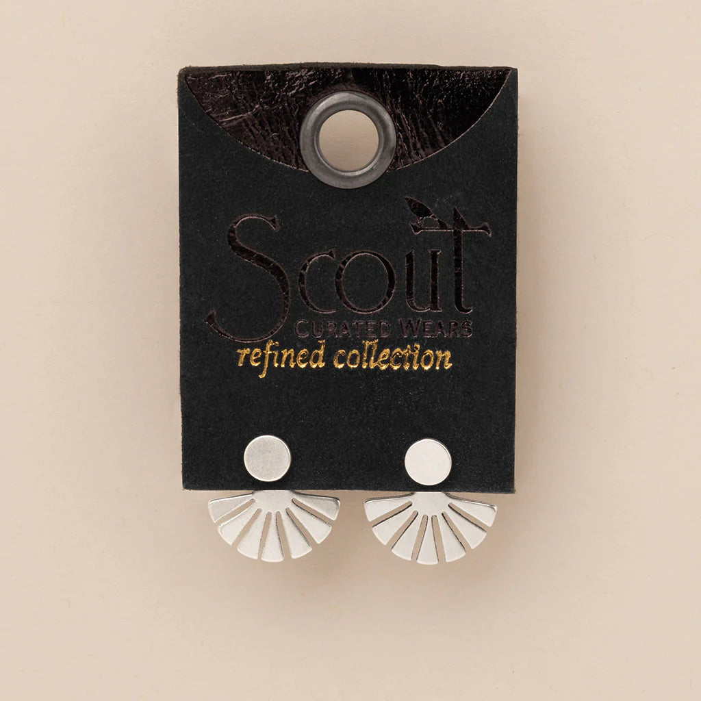 Sunburst Ear Jacket Sterling Silver - Refined Earring Collection