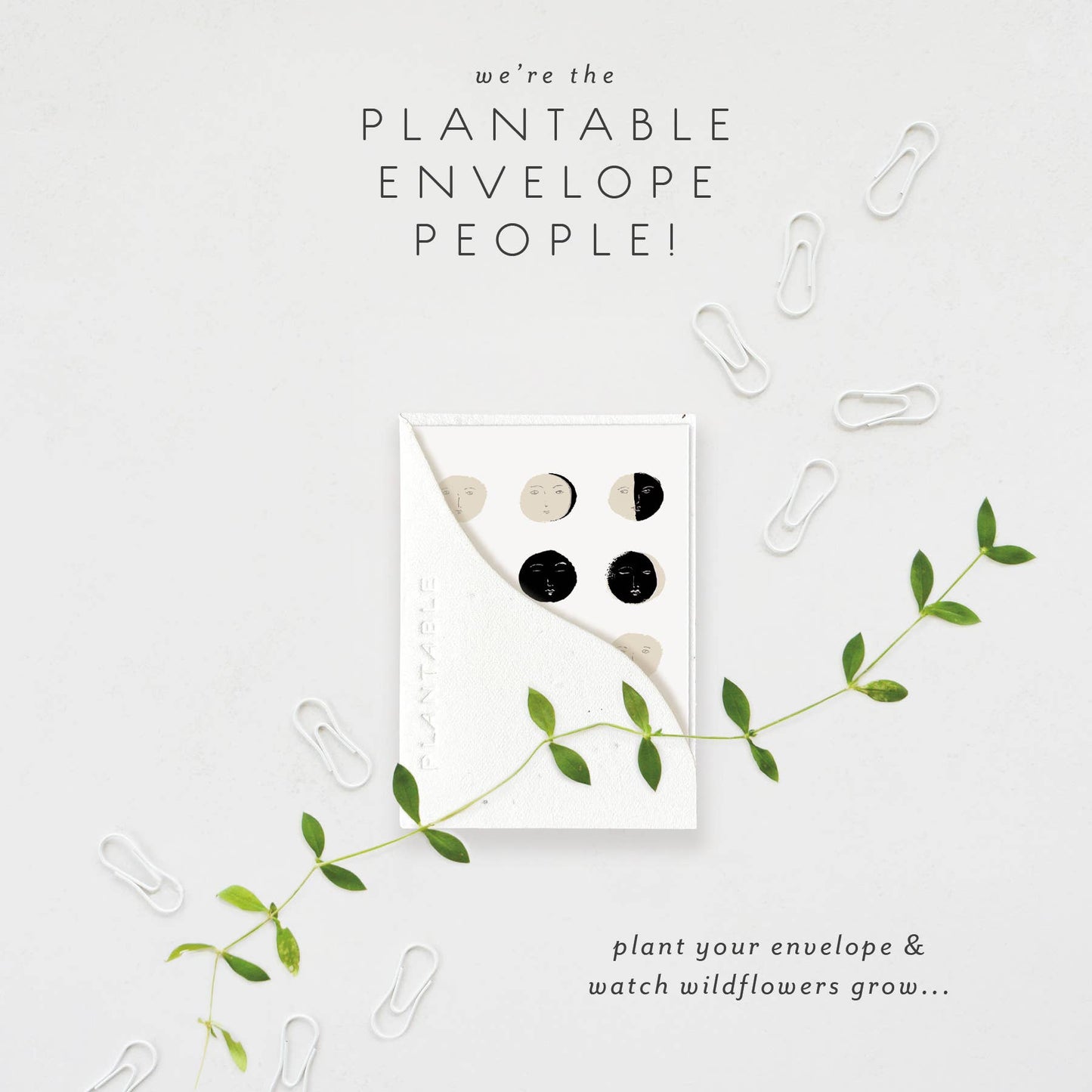 Many Moons Sprout - Birthday Mini Greeting Card (2.5"x3.5")